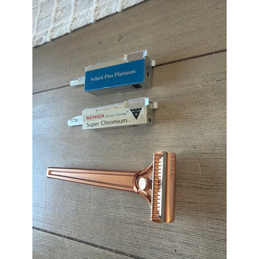 Supply Single Edge SE One Blade Rose Gold Safety Shaving Razor replacement blade